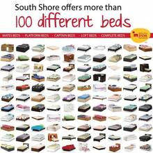 South Shore Summer Breeze Mate S Twin Bed With Storage White - White Wash as pic - View 9
