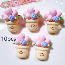 10/20 件植物图钉，可爱仙人掌和花朵形状软木板图钉，适用于照片墙、软木板、公告板、学校、办公室装饰