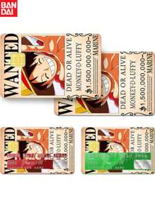 bandai 4pcs Bandai One Piece , Anime Themed Credit Card Stickers, Decorative Stickers, Personal Bank Card Privacy Protection Cover Protective Stickers - Suitable For Credit Cards, Bank Cards, And Bus Cards - Scratch Resistant, Cool Decorations, Removable Self-Adhesive Decorative Card Stickers, Party Gifts&Birthday Surprise Gifts, Ideal Christmas, Halloween, Thanksgiving, And Mother's Day Gifts.,School Supplies,Back To School