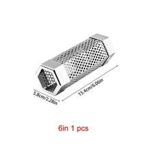 Tubo de Ahumador de Pellets, Generador de Humo de Pellets de Madera de Acero Inoxidable para Ahumado Caliente o Frío, Compatible con Ahumadores de Parrilla BBQ - Plateado - Ver 1