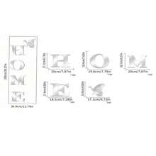 1 Set Of 5pcs 3D Mirror Wall Stickers With Slogan Home Decor Wall Decals, Butterfly Stickers, "HOME" Letters, Self-Adhesive Acrylic Mirror Stickers For Wall/Corridor/Bedroom/Entrance/Doorway Decor, Home Party Decorations