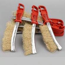 Steel Wire Brush, Stainless Steel Wire Brush For Rust Removal, Crevice Cleaning, Plastic Handle BBQ Grill Brush, Cleaning Brush