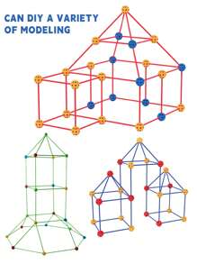 1set Outdoor Kids Fortress Building Set: Durable Block Combination, Architecture Toy For Children 5+ Years Old, Nest Building Set DIY Indoor & Outdoor Playhouse, Build Your Own Nest, STEM Construction Toy, Creative Fortress, Secret Base, Pretend Play Toy