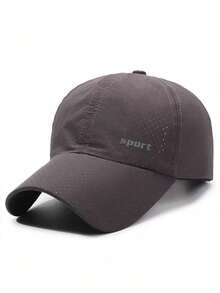 2件/1件透气速干帽子户外帽子男女夏季薄款透气鸭舌帽运动跑步棒球帽男女遮阳速干网眼棒球帽 - A - 查看 8