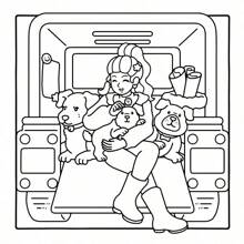 [New Bestselling Item] Healing Coloring Book For Adults, Stress Relief Doodle Book | Includes 24 Comfortable Patterned Scenes | Warm Family Decor DIY Hand-Painting | Dog Mom Creative Gift | High Cost-Performance Parent-Child Interaction | Back-To-School Suitable Gift (Recommended For Use With A Painting Pad)