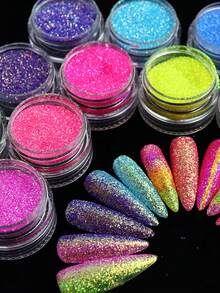 6pcs Resin Pigment Filler, Glitter, Suitable For Epoxy Resin Filling, Pearl Powder, Can Be Used For DIY Crafts, Jewelry, Accessories And Keychain Decoration - Multicolor - View 5