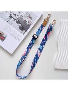Cordão diagonal para celular, porta-crachá de identificação em tecido, suporte para câmera, porta-cartões, adequado para homens e mulheres