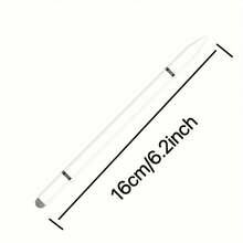 Three-In-One D Surface Magnetic Capacitive Pen, Battery-Free Passive Capacitive Pen, Suitable For Android Universal IPad Capacitive Touch Pen, Texture Is Upgraded, Aluminum Alloy Pen Barrel, Anti-Slip, Anti-Miscontact, More Anti-Shake, - White - View 7