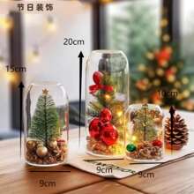 1PC Glass Hydroponic Vase Minimalist Transparent Glass Vase Cylinder Flower Vase Use For Floral Wedding Home Decor