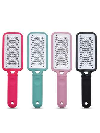 4pcs Foot File, Best Foot Care, Pedicure, Metal Surface Tools, Remove Callus Dry/Wet Dual-Use, Medical Grade Stainless Steel Foot File, Suitable For Daily Use