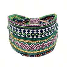 4 piezas Diademas deportivas antideslizantes con estampado de moda, pañuelos anchos estampados con estilo, bandas para el cabello tipo boho sueltas y suaves - Diademas elásticas de yoga que no se caen para correr, hacer deporte, uso diario. Adecuado como regalo para vacaciones, San Valentín o cumpleaños.