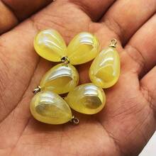 15 pièces Grandes perles acryliques iridescentes en forme de goutte d'eau de 13x18mm pour la confection de bijoux raffinés, boucles d'oreilles DIY, ornements de colliers et projets d'artisanat - couleurs vives, durables et fournitures polyvalentes pour l'artisanat