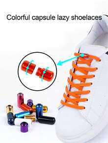 ZHENTOR 1 双弹性免系带鞋带，适合成人、儿童、老年人、运动鞋平底鞋带、运动鞋带、运动鞋带 - 藏蓝色 - 查看 2