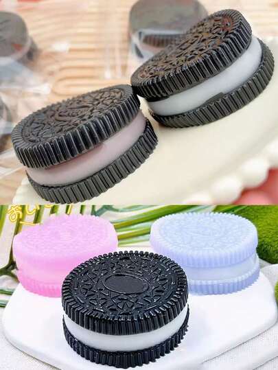 New Cream-Filled Cookie Squeeze Toy, Creative Pressure Relief Toy, Novelty Squishy Toy New Squishy Cookie Fidget Toy, Stress Relief Gift Handmade Silicone Stress Relief Squishy Toy, 2025 New Stress Relief Toys, Ultra Soft Decompression Venting Toy, Anxiety And Relaxation Perfect Desk Accessory For Stress Relief Toys