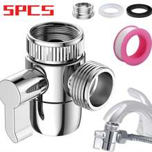 Faucet Diverter Valve With Aerator & External Thread Adapter, Faucet Adapter For Washing Machine Hose Accessories, Faucet Connector For Drainage