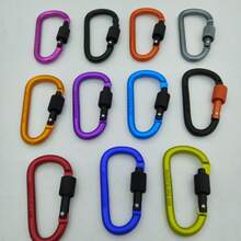 2025 重型 8 号可锁挂钩；D 型登山扣；快速释放螺母扣；扣夹；铝合金背包扣