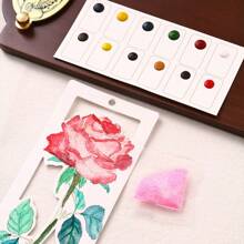 10 ورقة/طقم مجموعة دليل كتاب بورق مائي DIY لوحة مائية, دفتر مائي محمول, علامة كتاب مصنوعة يدويًا, ورق تلوين ملائم كهدايا الأعياد, عودة إلى المدرسة, لوازم مدرسية