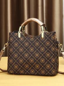 高端时尚母婴包欧美风女包老花 - 咖啡 - 查看 4