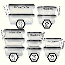 24pcs Food Storage Container Set With Easy-Snap Lids (12Lids + 12Containers) - Christmas Gift For Pantry And Kitchen Organization - Comes With Free Labels And Markers, Local Warehouse Delivery - White - View 6