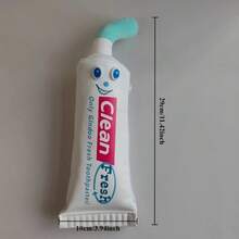 Strângeți distracția, tub de creion cu pastă de dinți pentru zâmbete creative, lipire și joacă, tub de creion pliabil drăguț pentru prietenii de școală, înapoi la școală, rechizite școlare, carcasă pentru creion, husă pentru creion, ghiozdan, papetărie - alb - Vizualizare 7