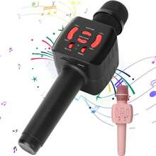 4 In 1 Wireless Karaoke Microphone Machine Portable Handheld With Speaker, Gift For Birthday Party, Home KTV - View 1