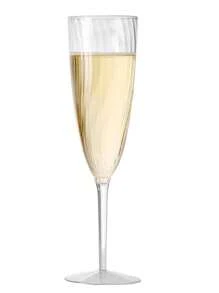 6-Ounce Clear Champagne Glasses, Disposable Cups Suitable For Parties, Weddings, Banquets, Family Holidays, Picnics, Cocktails, Mimosas, Bars, Engagements, Thanksgiving, Christmas, And Baking