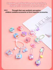 Pegatinas para niños, Tarjetas decoradas (GuKa), Kits de elaboración de joyas, Libros mágicos multiuso, Kits para hacer pulseras, Kits de elaboración de joyas hechas a mano para niñas, que incluyen cuentas y pegatinas, Kits de elaboración de joyas coloridos y suaves para anillos, pulseras y llaveros, Máquinas de pegatinas hechas a mano (GuKa), Juegos educativos DIY para niñas para el Día de los Niños.