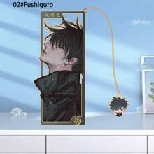 Jujutsu Kaisen 1pc Bookmark, Gojo Bookmark, Hollow Out Design Bookmark, Student Supply,School Supplies,Back To School