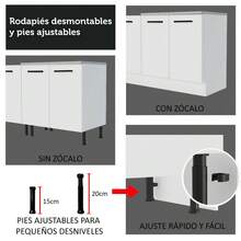 Despensero Alacena Multiuso Organizador Madesa 3 Puertas Color Blanco - Blanco - Ver 7