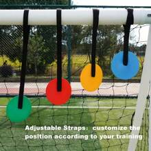 1 Set einstellbares Gummi-Sporttrainings-Ziel - Mehrfarbig, robustes Präzisionswerkzeug, geeignet für Fußball, Baseball, Eishockey, verstellbarer Taillenband - ideal zur Verbesserung der Genauigkeit, inklusive Fußball und Baseballschläger, Schulanfang Saison, Sportferien Premium