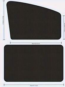 Set de 4 parasoles para ventanas de coche, cortinas para ventana delantera/trasera con protección UV y bloqueador de luz solar magnético, accesorios de sombra de privacidad interior para automóviles que reducen el brillo en la mayoría de los coches - Unitalla - Ver 3