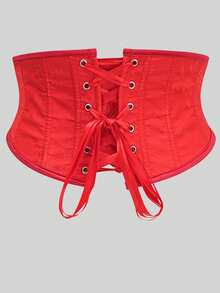 Women's Waist Trainer Corset Belt With Back Lace-Up, New Year Party, Valentine's Day, Holiday Tops, St. Patrick's Day Outfit, Halloween Costume - Multicolor - View 4