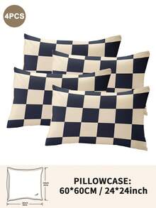 1pc/2pcs/4pcs Polyester Fashion Print Pillow Cover Set (Pillow Inner Not Included), Soft & Comfortable, Suitable For All Seasons - Multicolor - View 28