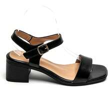 Women's Buckle Design Fashion Daily Wear High Heel Sandals - Black - View 2