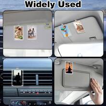 2Pcs Car Picture Holder, Acrylic Magnetic Personalized Photo Holder Car Accessories Car Photo Holder Car Visor Clip, Personalized Car Picture Frame, Suitable For Adding Family Or Personal Photos - 1 - View 7