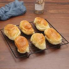 1pc Black Non Stick Drying Net Rack, Kitchen Baking Tools, Bread Cooling Rack, Biscuits, Food Cooling Rack