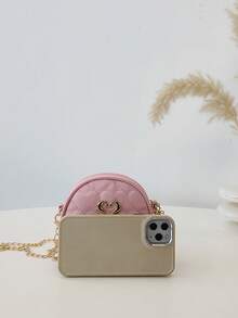 刺绣女童单肩链条包，斜挎小包，PU皮零钱包 - A - 查看 5