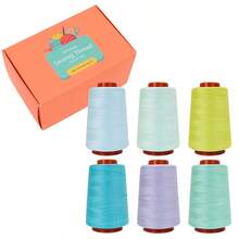 6 Pcs Sewing Thread, All Purpose Sewing Thread, 6 Spools Assorted Colors Each 800 Yards Of Polyester Threads For Sewing Machine, Hand Stitching, Quilting, Serger - 6 Color Combinations - View 20