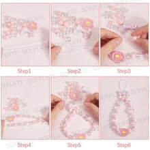 1 Pc 100pcs Acrylic DIY Beads Accessories For Key Rings And Handbags Stylish Cell Phone Accessories - Multicolor - View 5