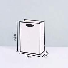 10个白色礼品包装袋，适用于包装礼盒、娃娃、衣服、鞋子等，适用于结婚礼物、节日礼物，白色礼品包装袋 - 彩色 - 查看 5