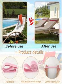 1/3/6pcs Thick Silicone Towel Bands For Beach Chair, Windproof And Stretchable Beach Towel Clips(Can Be Extended To 90 Cm),Strong Fixing Ability, Preventing Beach Towels And Bath Towels From Being Blown Away By Strong Winds, A Must-Have Item For Sunny Beaches, Easy To Clean, Colorful, Adjustable, And Reusable - Secure Fit For Pool, Cruise, Camping, Picnic, Travel, Gym, Yoga, And Outdoor Activities Summer Travel, Vacation Holiday