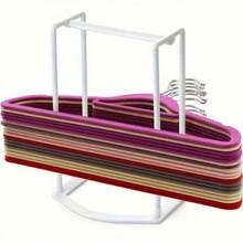 1 Piece Stackable Plastic Wardrobe Hanger Bracket - Multifunctional Home Organization Tool For Laundry Room And Bedroom - Multicolor - View 3