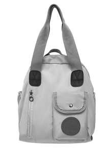 Multifunctional Backpack Waterproof Separation Design Weekender Bag, Large Capacity Casual Travel Gym Hiking Backpack With Dry Wet Compartment, Peach Tree - Multicolor - View 13