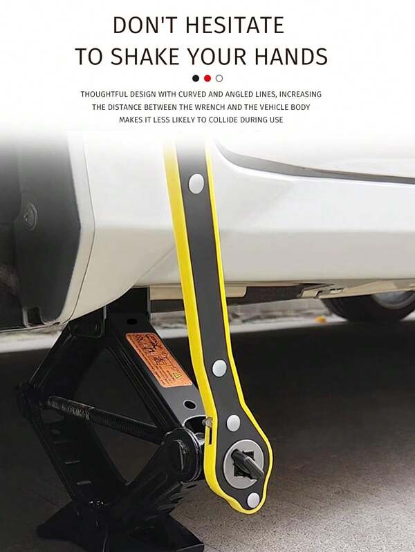 Automatic Labor-Saving Crane Spindle Wrench, Long Handle Scissor Crane Bolt Wrench, 360° Handle, Suitable For Working With Garage Tires For Motorcycles, Cars, SUVs And Other Vehicles.