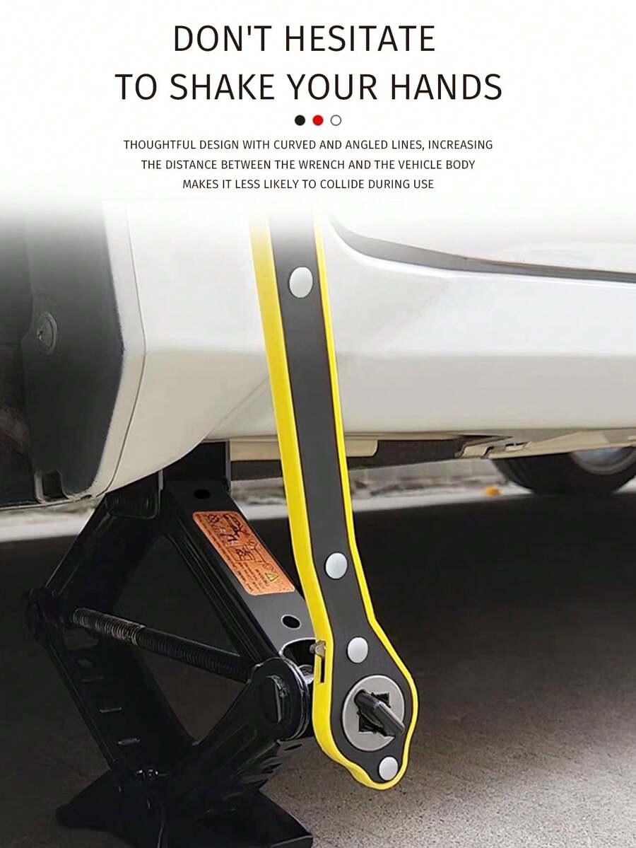 360° Handle Automatic Force-Saving Lift Wrench, Long-Handle Scissor-Type Lift Wrench, Suitable For Garage Tire Work On Motorcycles, Cars, SUVs And Other Vehicles