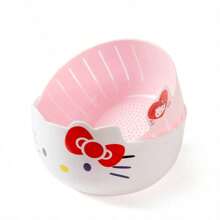 Sanrio (Authorized)2pcs Sanrio Kitchen Basket, Household Fruit Plate, Multi Functional Round Vegetable Washing Basin, Fruit Basket, Plastic Double Layered Vegetable Washing Basket, Drain Basket Suitable For Various Scenarios And Dishes