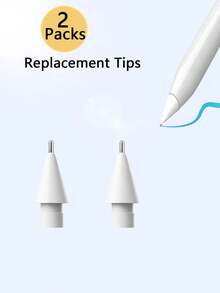 4PCS Replacement Tips Compatible With Apple Pencil 1st/2nd Gen Pencil Pen Tip Needle Tube Transformation IPad Pencil Pen Head Metal Wear-Resistant Anti-Skid Transparent IPad Pencil Pen Tip - Multicolor - View 19