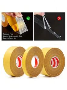 1 卷透明双面胶带，多用途工艺胶带，适用于 DIY 剪贴簿、礼品包装、学校和办公用品