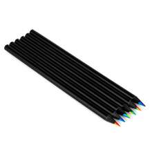 12pcs/Set Colored Pencils With Wooden Body, 7 Color Starry Sky Refills, Macaroon Color With Erasers, Metal Color Markers For Drawing, Suitable For Back To School, Study, Writing, Painting