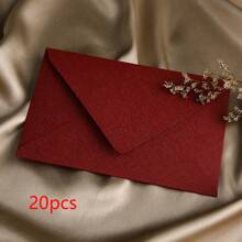 10/20pcs Burlap Kraft Envelopes For Wedding Party Invitations, Letter Mailing, Postcard Envelopes, Vintage Envelopes, Envelope Size 16.5*11cm (6.5*4.3inches), Mailing Supplies